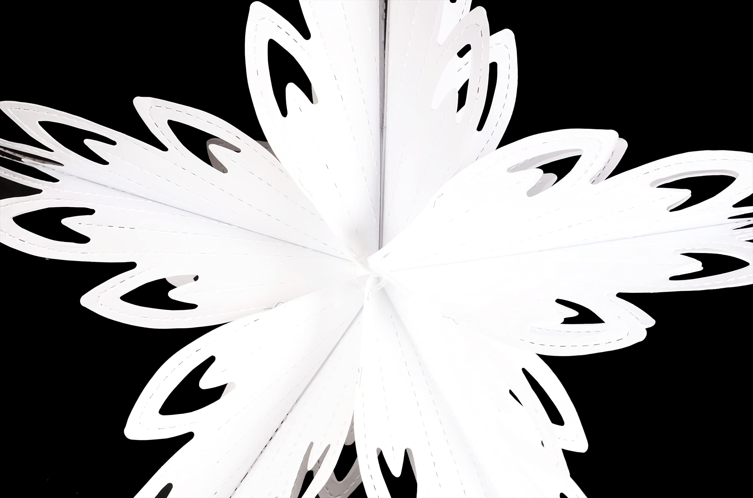 Christmas Concepts® 16” (1.3ft) Large Foil 3D Star Hanging Decoration - Christmas Trimming (White), 16" - Image 2
