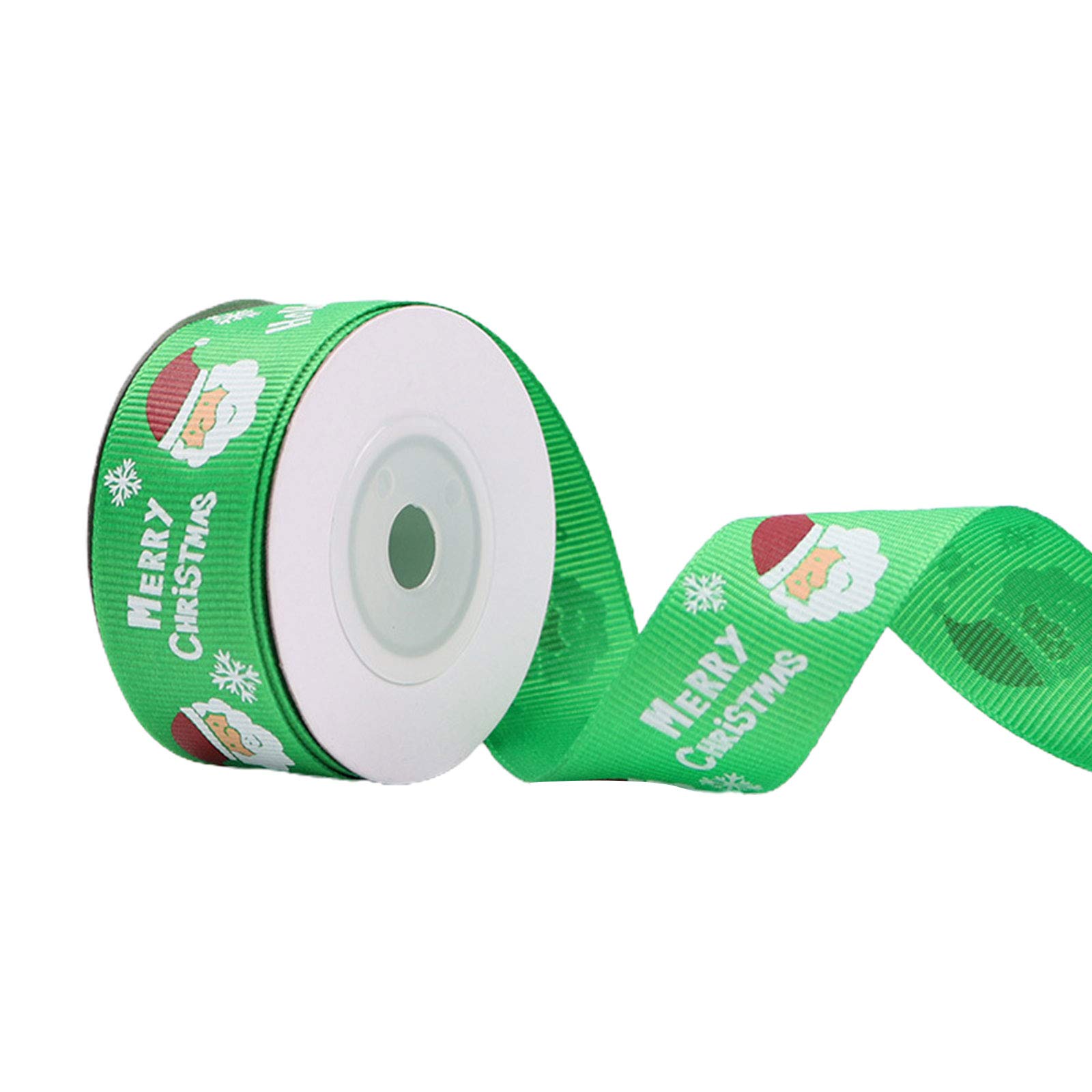 7 10 25mm Printing Red Green Christmas Grosgrain Ribbon for Gift Wrapping Decoration
