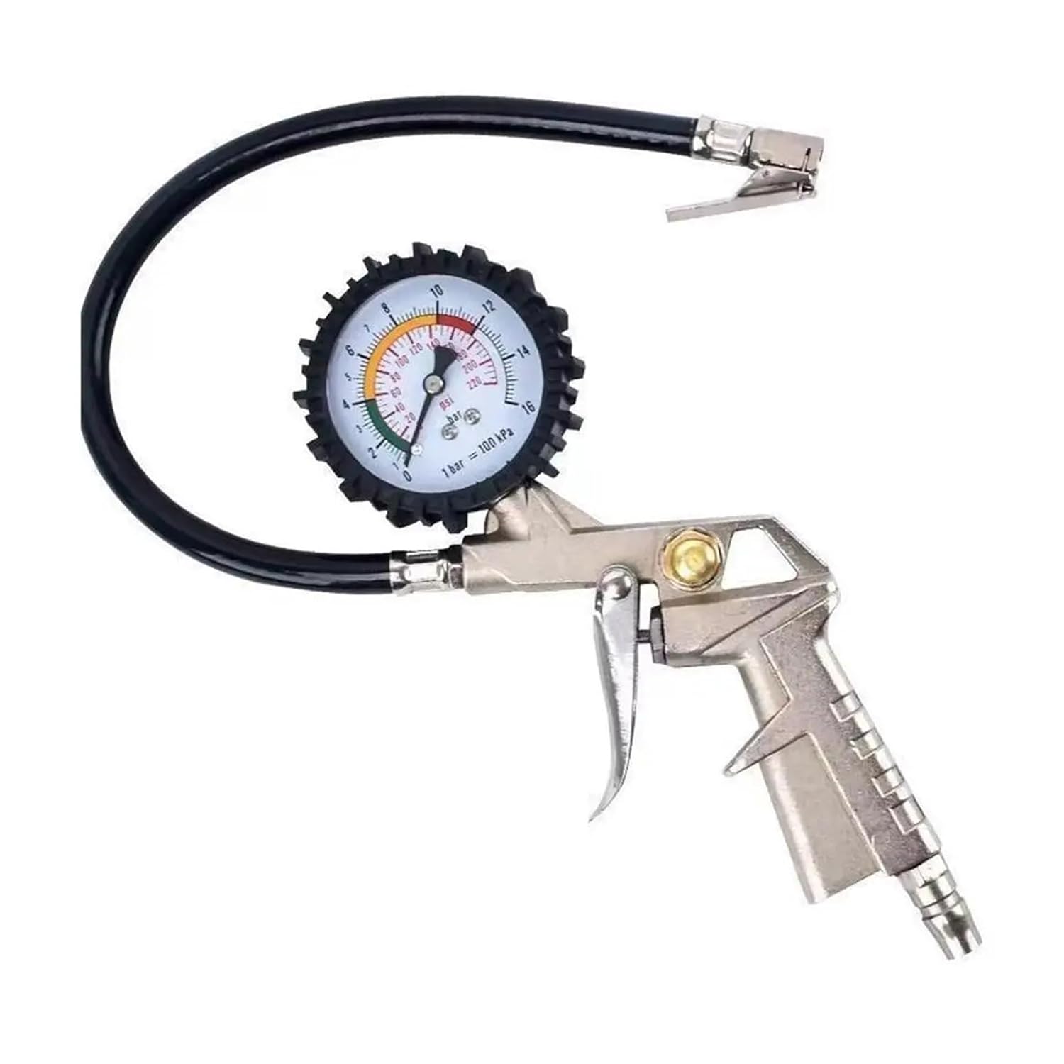TPMS Tire Pressure Gauge Pressure Type for Air Compressor Car Motorcycle SUV Inflator Pump Tire Repair Tool Precise(B)