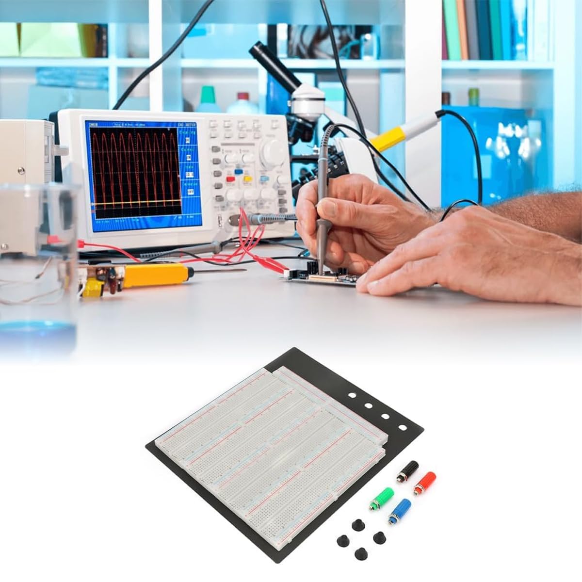 Lötfreie Elektrische Steckplatine Mit 3220 Punkten, ZY-208-Schaltkreisprüfung, Steckplatinen, Prototyp-Leiterplatten, Universelle Testplatine