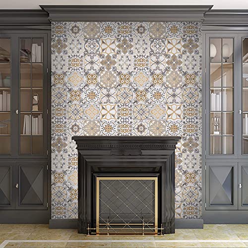 24Pcs Peel And Stick Tile Stickers - Home Decor 4”X4”Kitchen Backsplash Waterproof Self-Adhesive Square Wall Sticker For Bathroom Furniture Living-Room Diy Wall Decor #TOP4