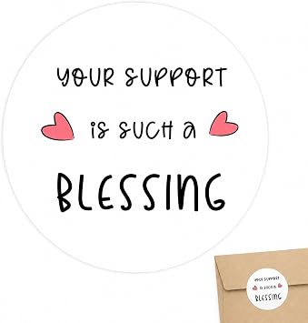 Business Thank You Packaging Stickers 120 Blessing Seals | 120 1.6 Inch For Small Business Customer Orders Appreciation Packaging Orders Gift Bags Envelopes And Boxes
