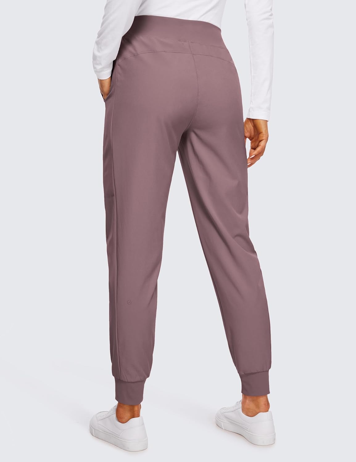 CRZ YOGA Womens Joggers Pants with Pockets Lightweight Workout Travel Casual Golf Hiking Pants for Women Quick Dry