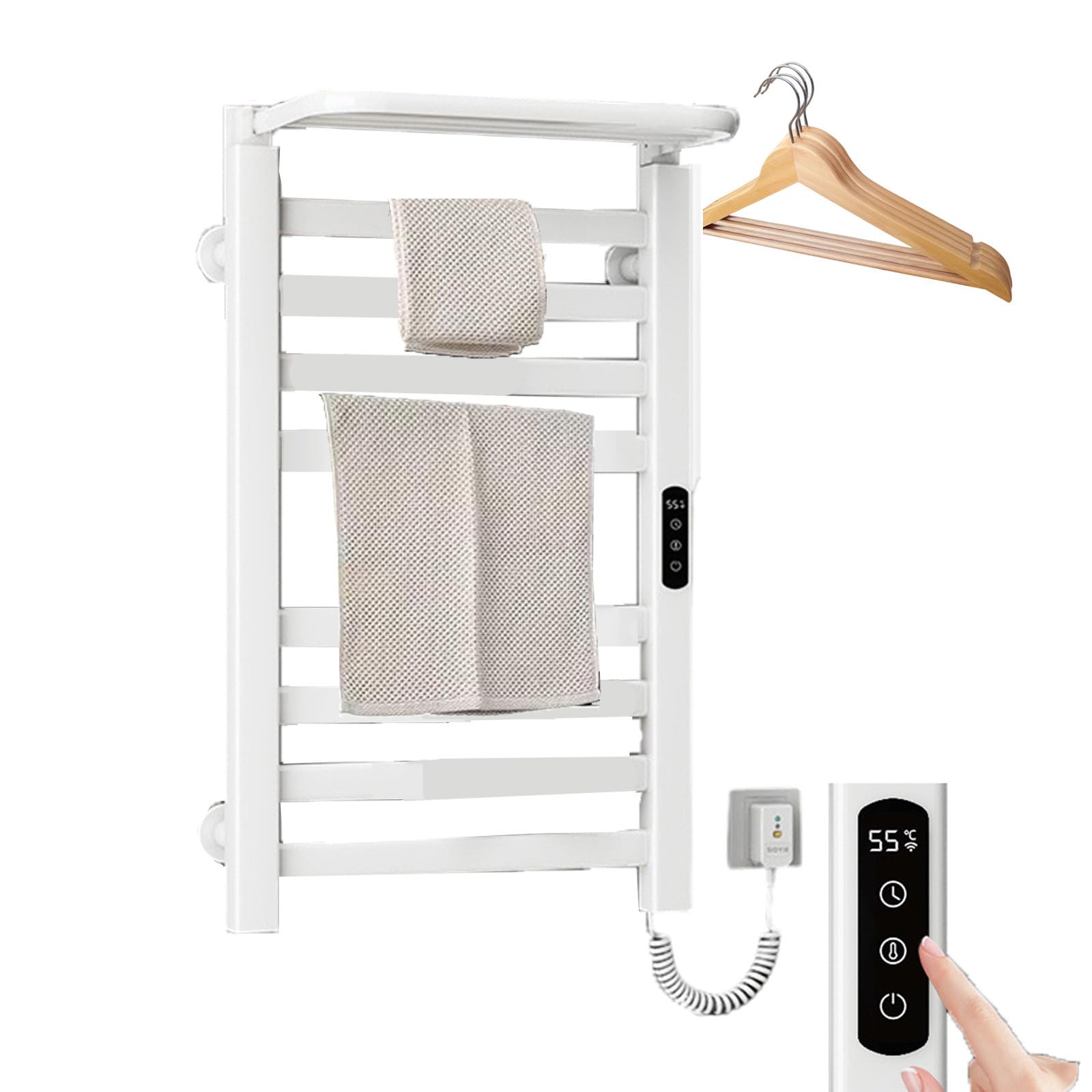 Toalleros eléctricos de pared para disfrutar de toallas cálidas al salir de la ducha