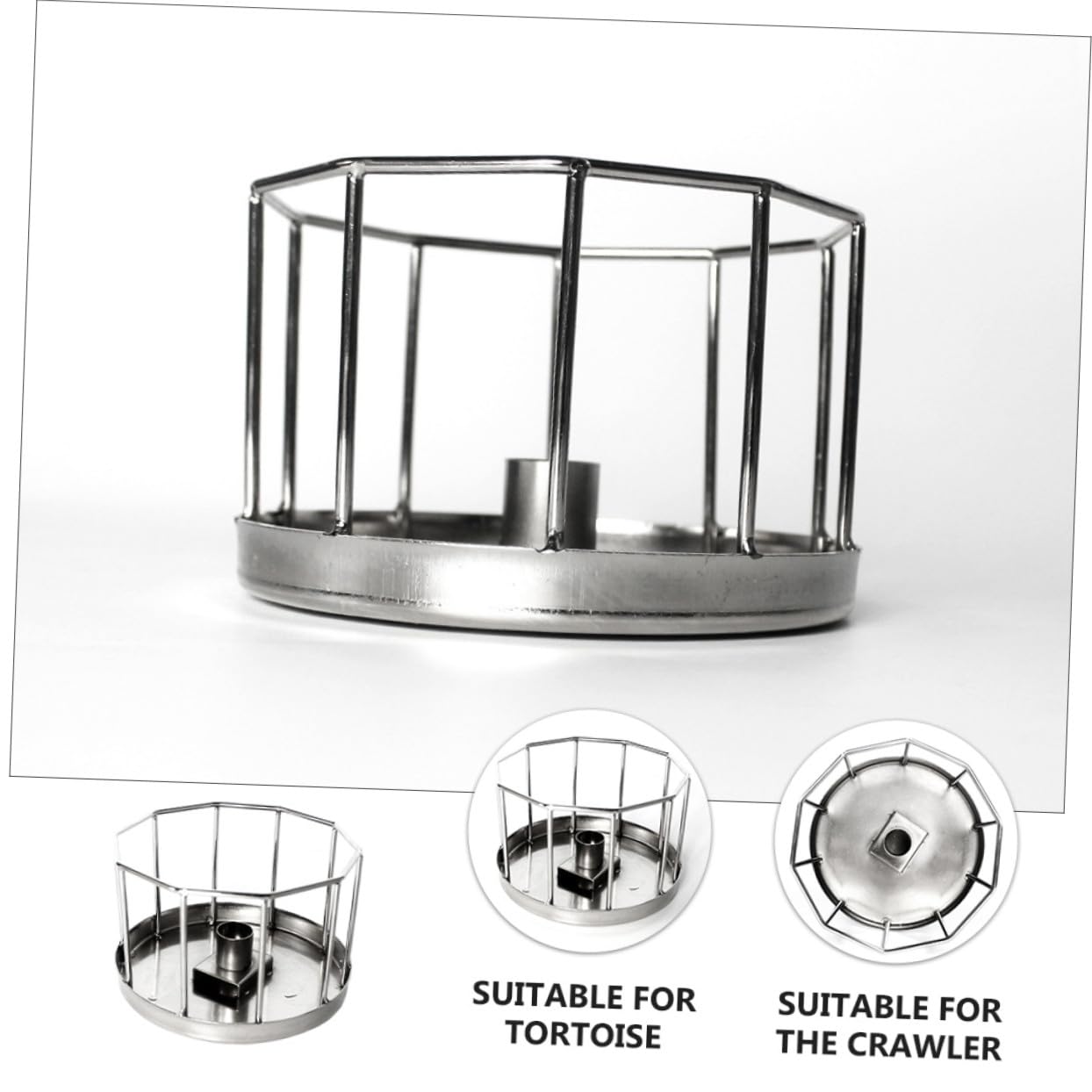 TOYANDONA Fuente De Agua Potable Automática Bebedero para Reptiles Comedero para Tortugas Barba De Dragón De Acero Inoxidable para Terrario