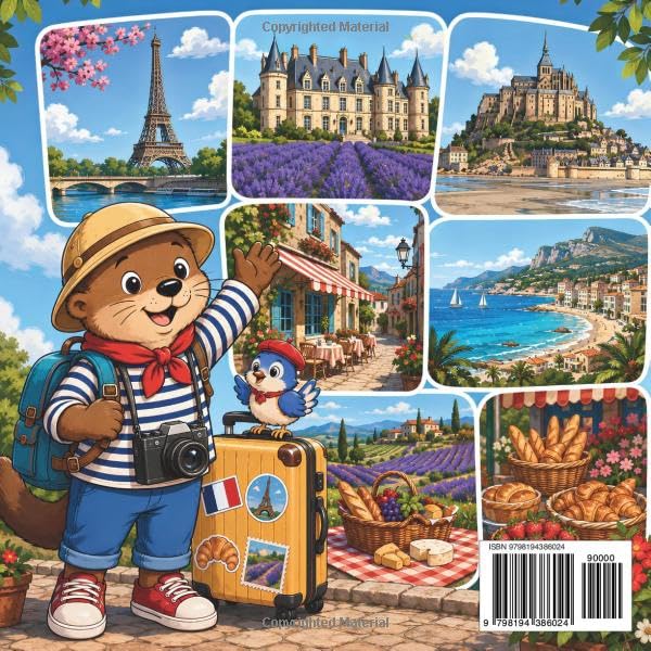 Milo’s French Adventure: A Bold & Easy France Coloring Book with Paris, French Countryside, Famous Landmarks, Food & Travel Scenes for Teens, Adults & Seniors (Milo's World Adventures Coloring Books) image 3