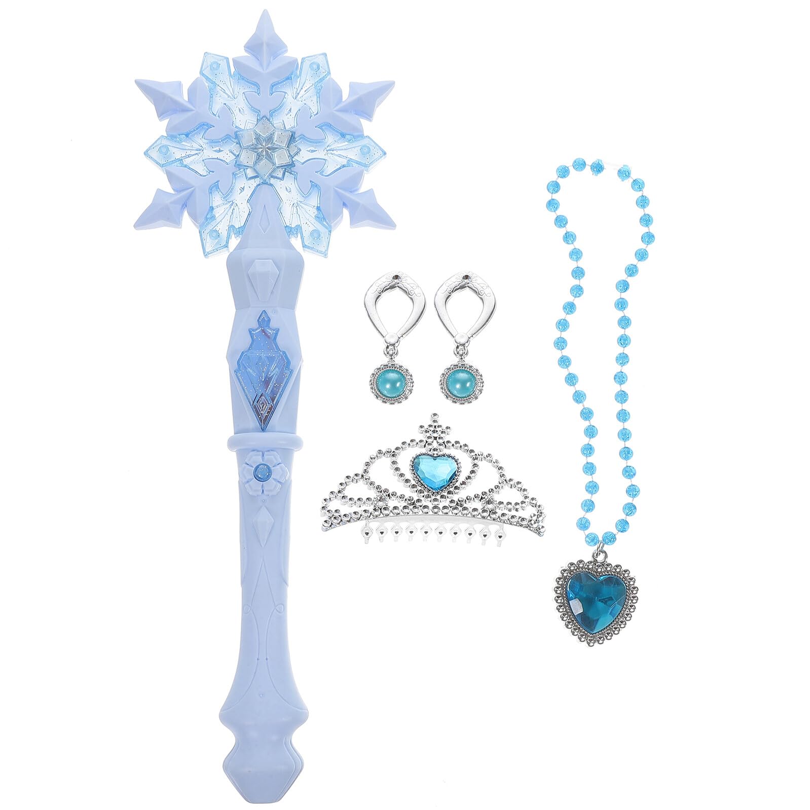 KOMBIUDA Bastone Magico Luminoso Blu per Ragazzo Ragazza, Giocattolo Sicuro in Plastica Luci Lampeggianti, Facile da Trasportare, per Feste e Regali Compleanno Bambina