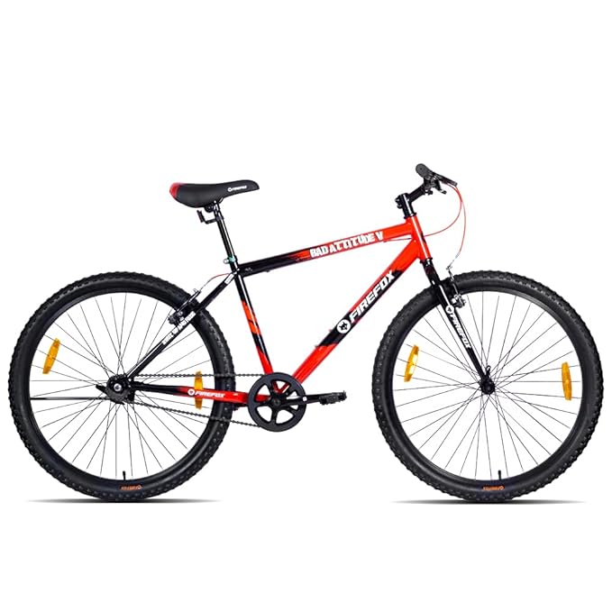 Firefox Bikes Bad Attitude 5-27.5T, Single Speed MTB Cycle I First Free Service Available, Frame: 18 Inches, Unisex Adult, Red at Rs. 10704