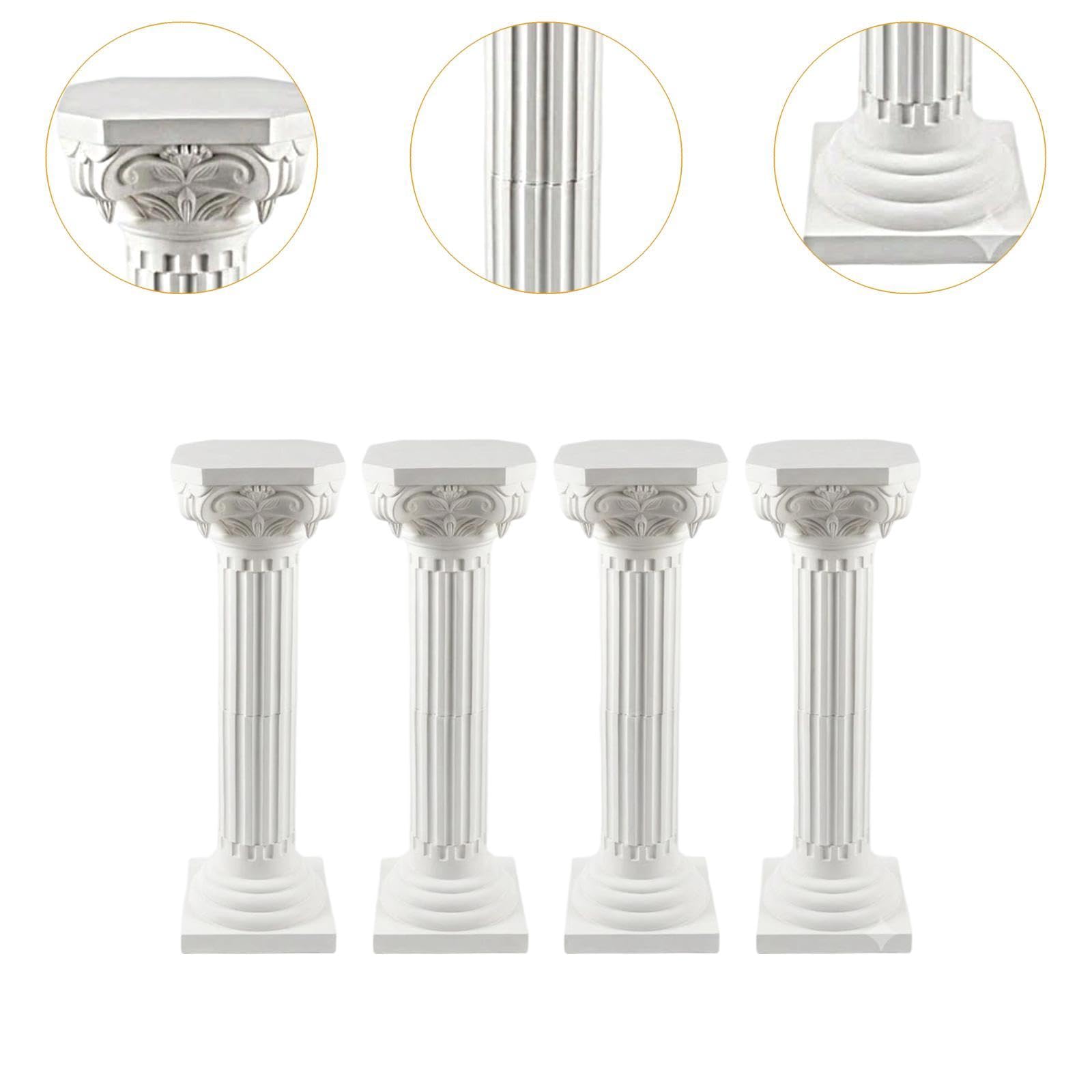 Colonne per Matrimoni, piedistalli Decorativi, Set di colonne portafiori in Stile Nordico Romantico per Foto, Decorazioni per Interni ed, 4 Pezzi