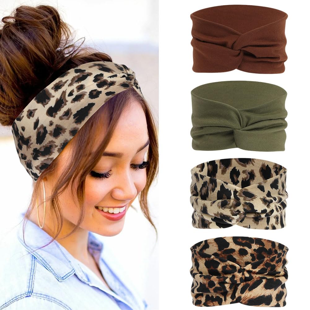 AOOSA Haarband Damen, Elastische Stirnband Damen, Kopftuch Weiche Mehrfarbig Headband, Rutschfest Haarbänder für Yoga, Kosmetik, Sport, Haarschmuck, Fitness