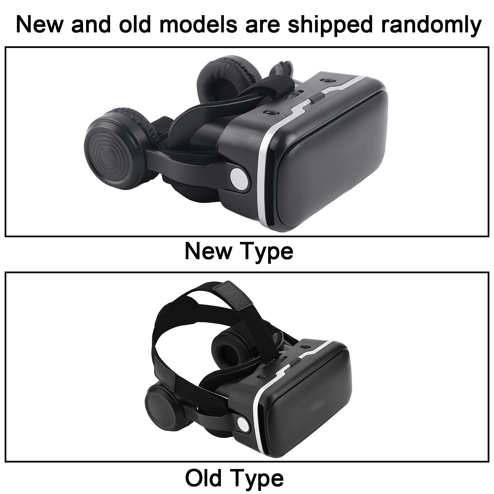 Realidad Virtual 3D para Gafas VR Realidad Virtual Súper Liviana Efecto de Imagen Súper 3D Gafas 3D Transpirables, Suaves Y Hermosas Compatible con Android Y iOS