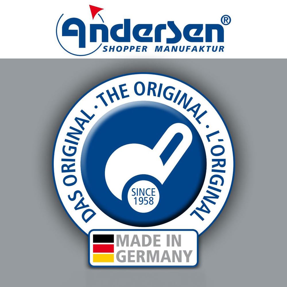 ANDERSEN Einkaufstrolley - Treppensteiger Scala Shopper Vigo Mint 46 L einkaufen,hochwertig, leichtgängig, Räder abnehmbar, Treppensteiger