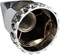 Vista 3 de Kits de cubiertas de eje delantero de plástico ABS cromado con cubretuercas roscables de 1.29 pulgadas para semirremolques en pares (con puntas)