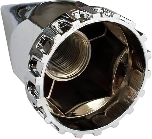 Miniatura 3 de Kits de cubierta de eje delantero de plástico ABS cromado con tapas de tuerca roscada de 1.299 in para semirremolques en pares (espigas)