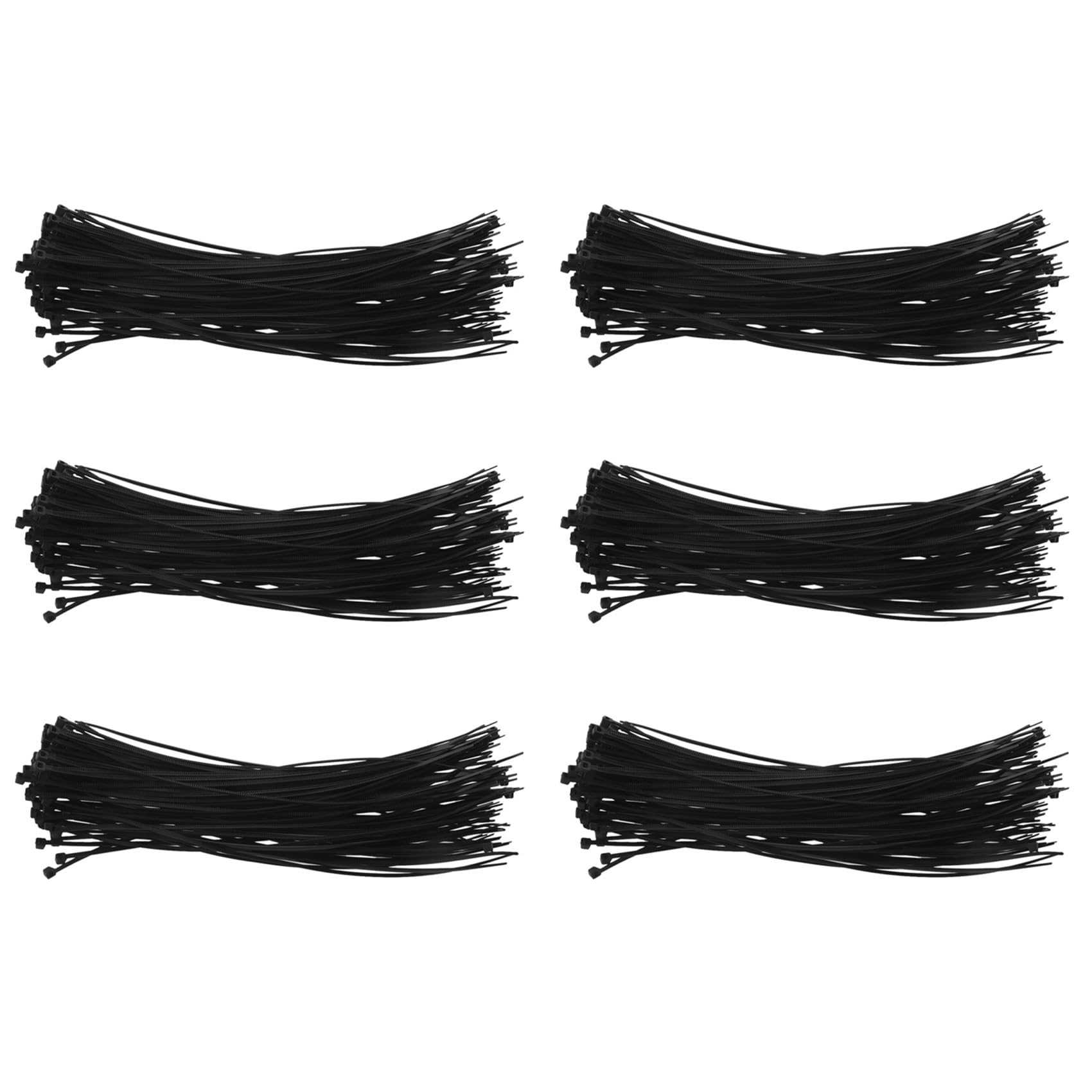 Ctrlzs Black 600 X Thin Cable Tidy Ties Zip Ties Cord Strap Wrap 200Mm X 3Mm