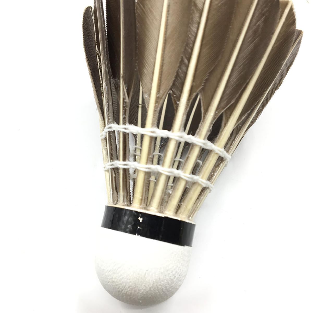 balacoo 12 Advanced Badminton Shuttlecocks Chicken Birdie Speed Training Hight Quality Perfect for Beginners and Trainers