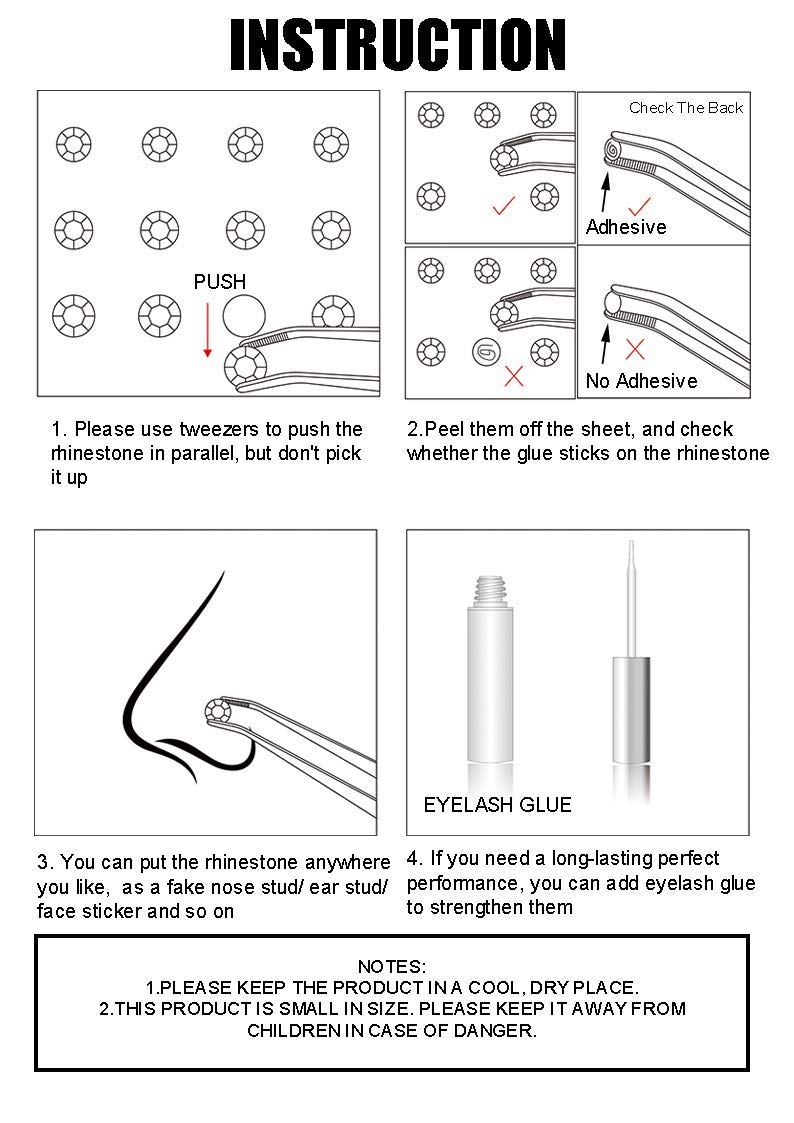 Jstyle 246 Bindi Dots Eye Body Face Gems Rhinestone Stickers