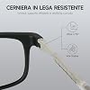 NEW VISION Reading Glasses with Magnetic Closure Reading Glasses Comfortable Magnetic Closure Front Reading Glasses NV2904 Reading Aid for Men and Women (Black 1.5)