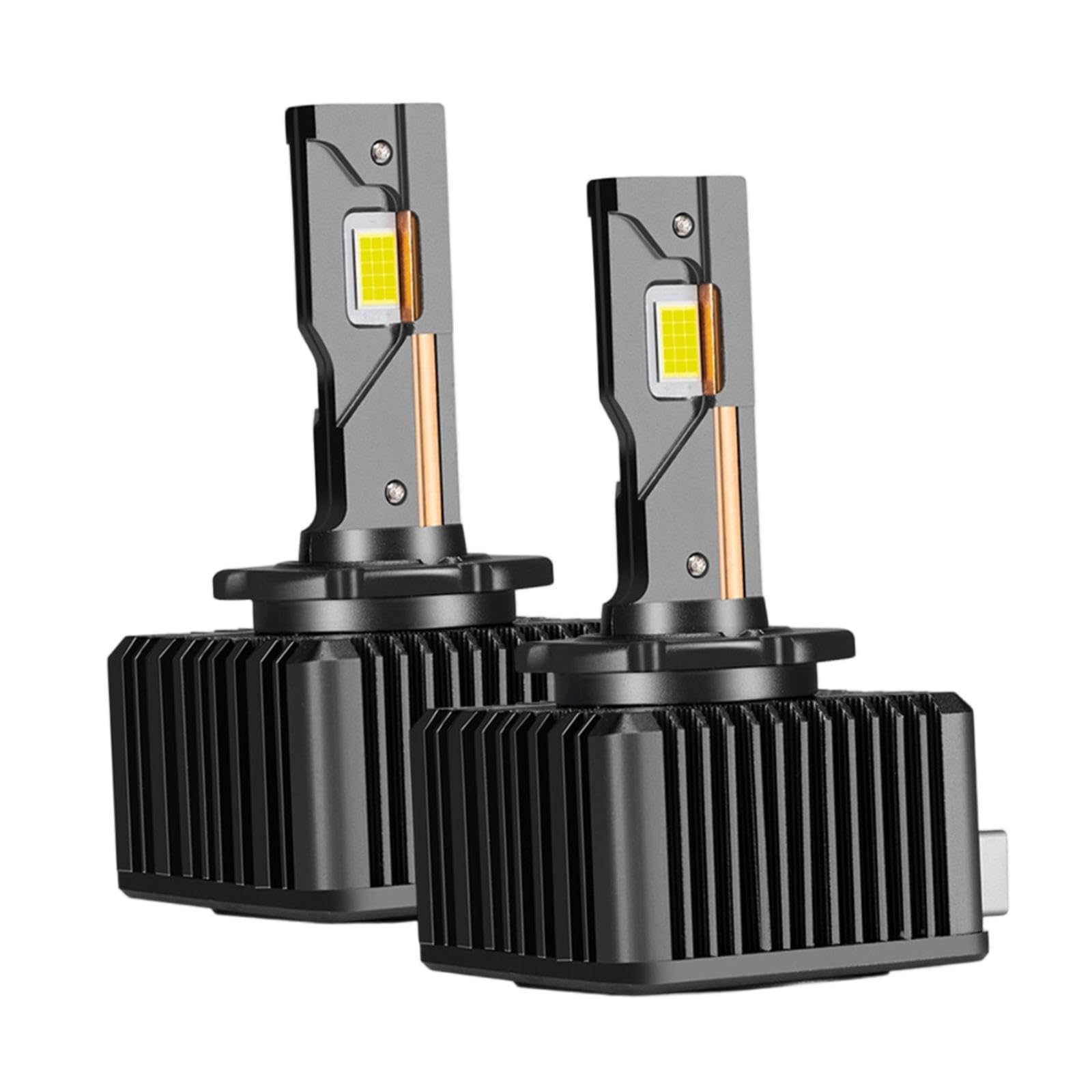 Juego de 2 Bombillas de Repuesto para Delanteros de Vehículos, con Lente LED de Bajo Consumo en Aluminio, Estilo B