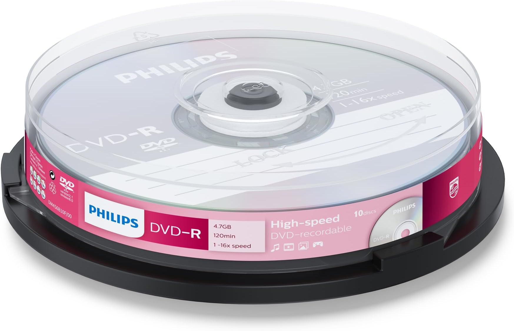 DVD-R DM4S6B10F/00 - blank DVDs (4.7 GB, DVD-R, 120 min, 16x)