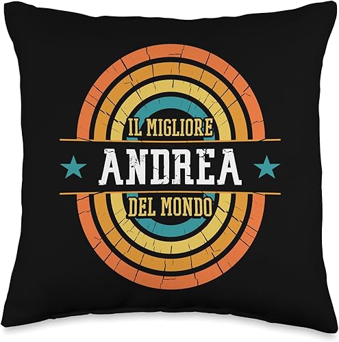 Andrea Nome Shirts & Gifts The Best World-Funny Name Andrea - Almohada de 16 x 16 pulgadas, multicolor