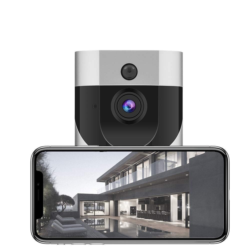 Videocitofono, Wi-Fi Campanello Video, Citofono Senza Fili,con Rilevatore di Movimento Visione Notturna,Casa Allarme Smart,Senza Fili videocitofono Telefono Cellulare Video remoto
