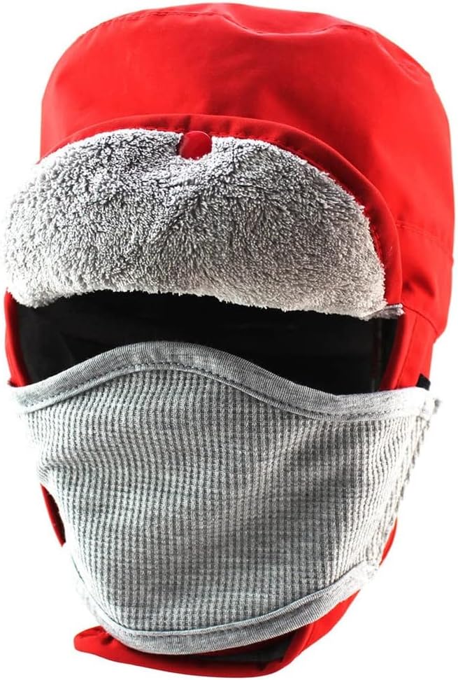 Bomber Hat Winter Warmth Waterproof Children for 4-12 Years Old Boy and Girl