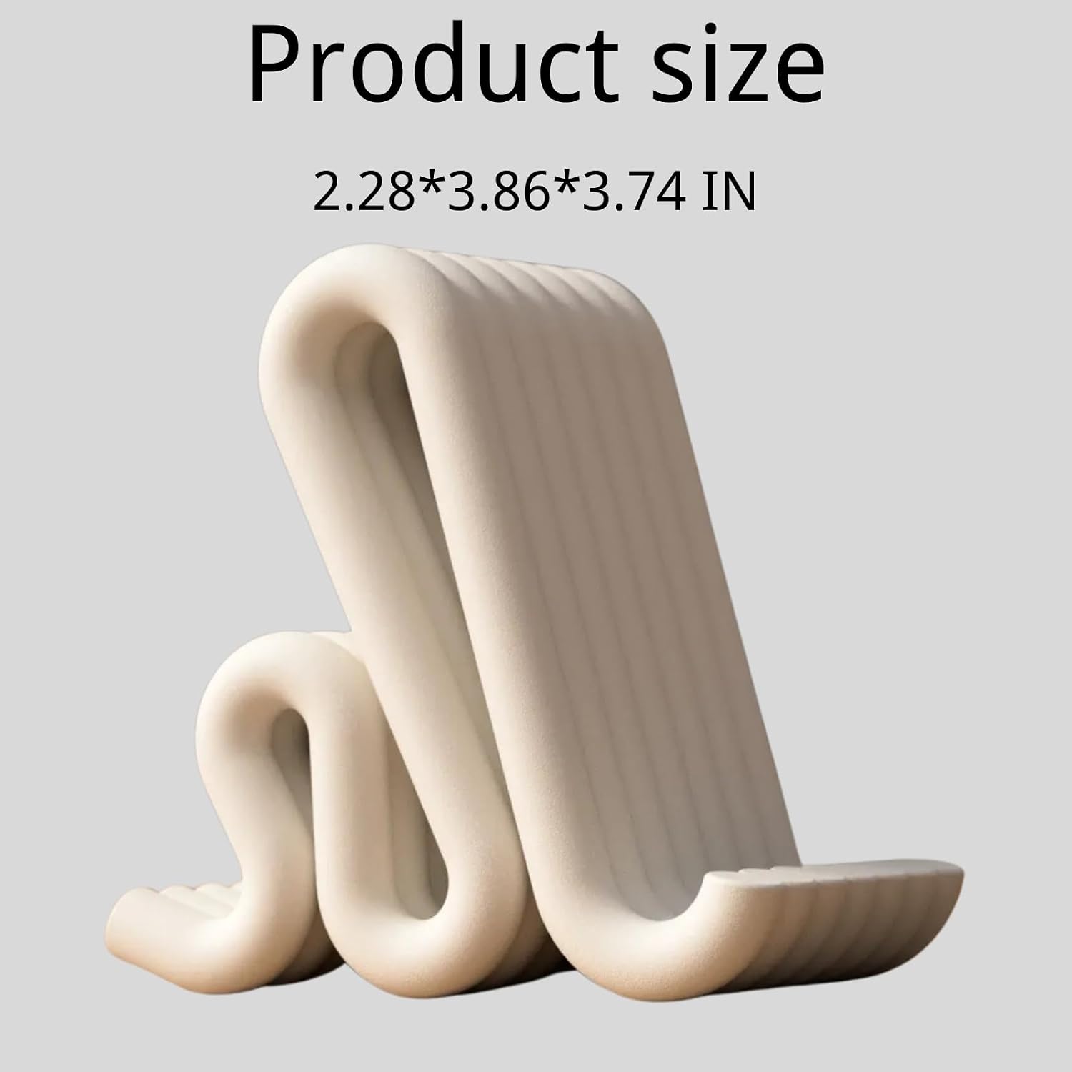 Personalized Phone Stand for Desk, Custom Novel Surfing Phone Holder for Desk, Smartphones, iPad, Tablet, Travel, Home, Office White