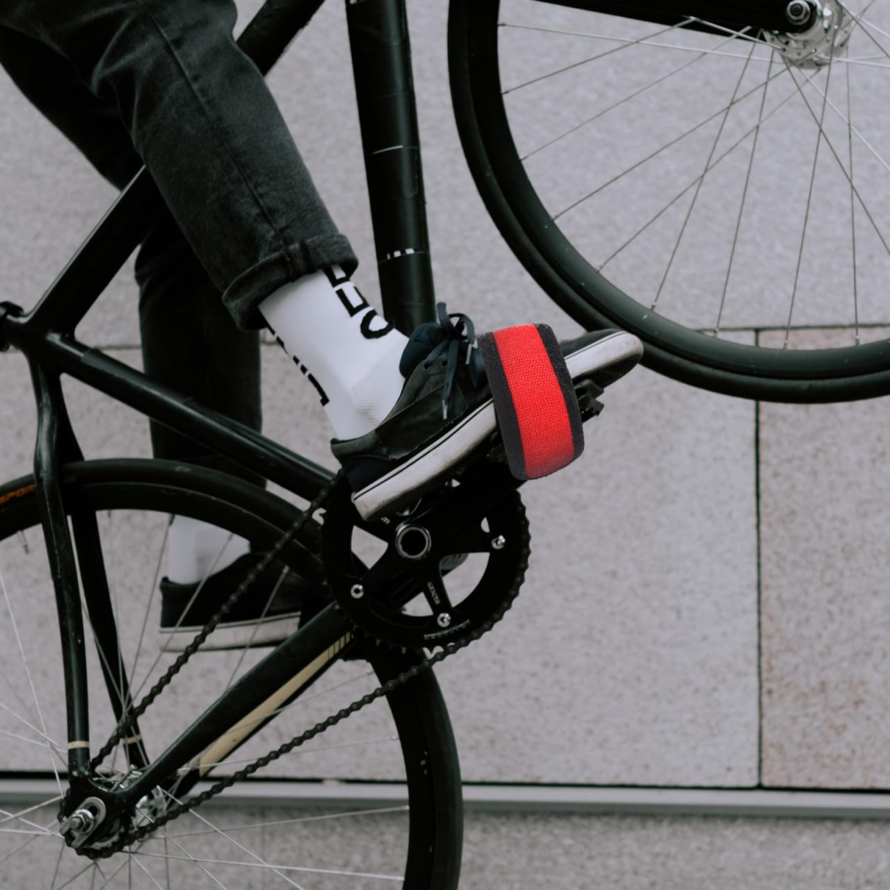 INOOMP 1 Pair Bicycle Muzzle Bike Accessories Bikes Bikes Bike Pedals Toe Sticky Straps Pedal Straps Tape Cycling Toe Clip Bike Foot Band Bicycles Feet Strap Cycling Part