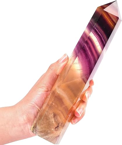 Miniatura 7 de Obelisco de cristal, fluorita violeta 2.2-2.9lbs