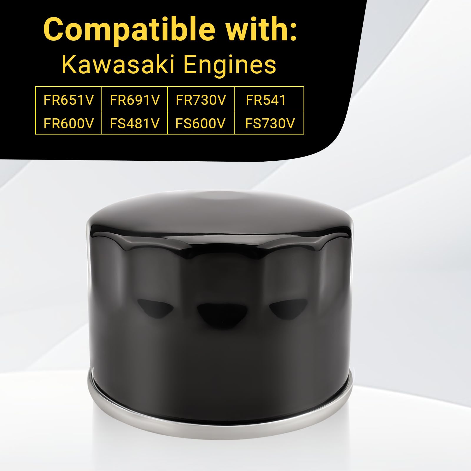 49065-0721 Oil Filter Replace for Kawasaki FR691V FS691V FX730V FH721V FH/FS/FR/FX Series Engine for John Deere Toro Scag Cub Cadet Husqvarna Gravely Bad Boy Lawn Mower Trator 49065-7007 2pack