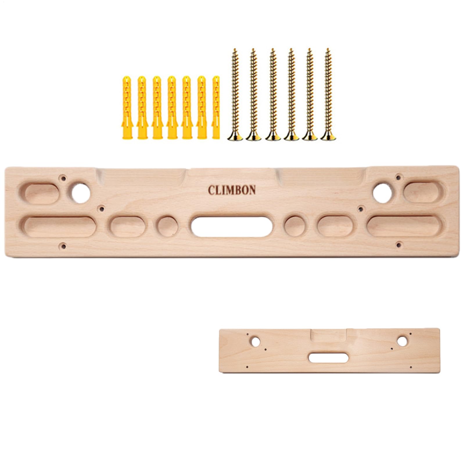 Escalada Hangboard – Dedos de madera – Tabla de fuerza para entrenamiento con agarre | Entrenador de escalada montado en la puerta, marco de ejercicio de pared múltiple, para interiores al aire libre