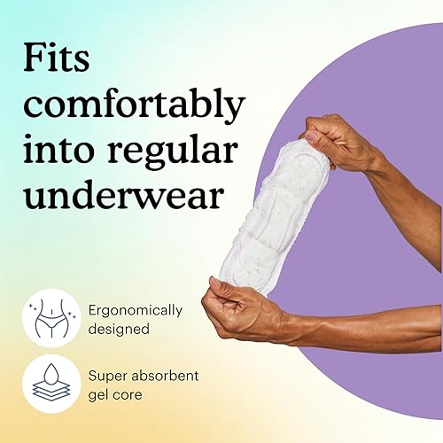 Miniatura 4 de Because Almohadillas de incontinencia prémium para mujer, forro discreto, envueltos individualmente, absorción durante la noche, 120 unidades (6