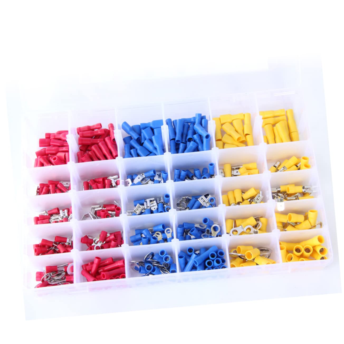 Cosses à Sertir 480 Pièces en Boîte, Cuivre Pvc, Bornes de Fil