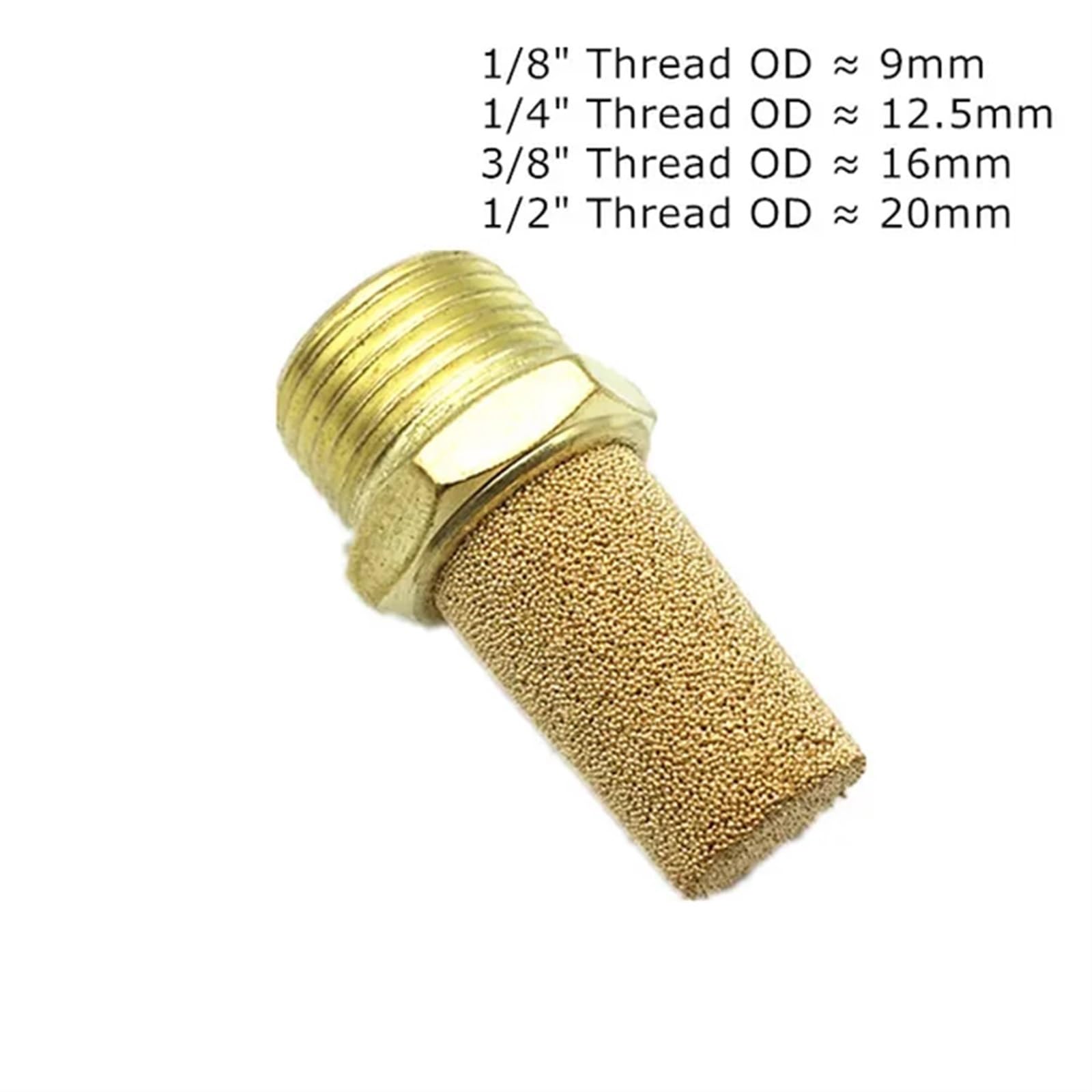 10 TEILE/LOS pneumatische schalldämpfer pneumatische armaturen 1/8 "1/4" 3/8 "1/2"(BSL,3/8")
