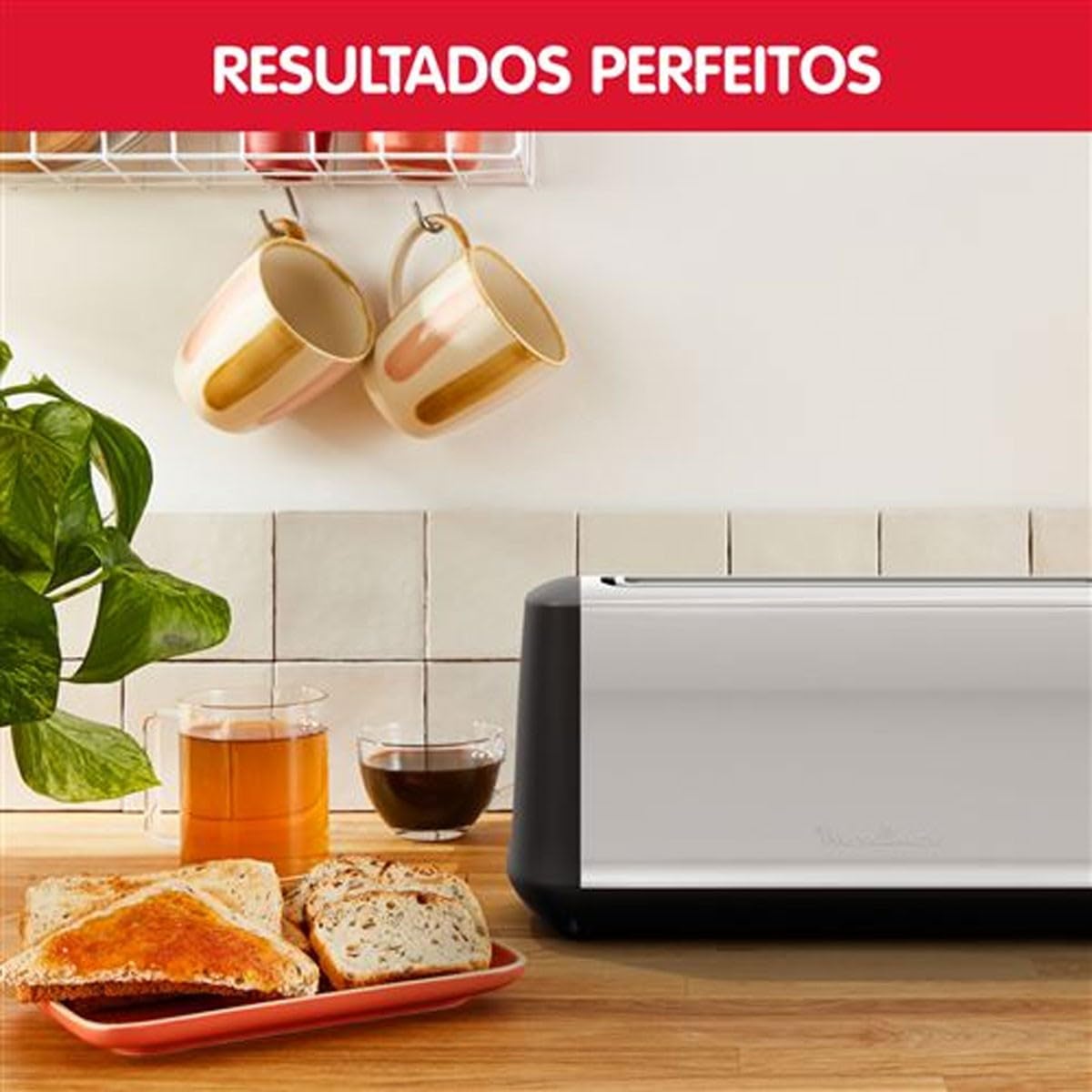 Moulinex LS340811 1kaw. 1000W Czarny, Stal nierdzewna - Toster (1 kaw, Czarny, Stal nierdzewna, Stal nierdzewna, obrotowy, 1000 W)