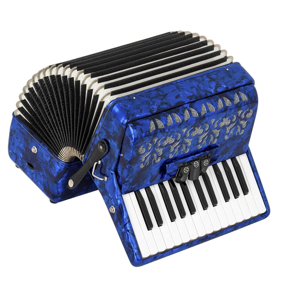 Accordion Piano with 26 Keys 48 Bass Fascinating Softer with Strap and Accordion Backpack Musical Instrument for Home