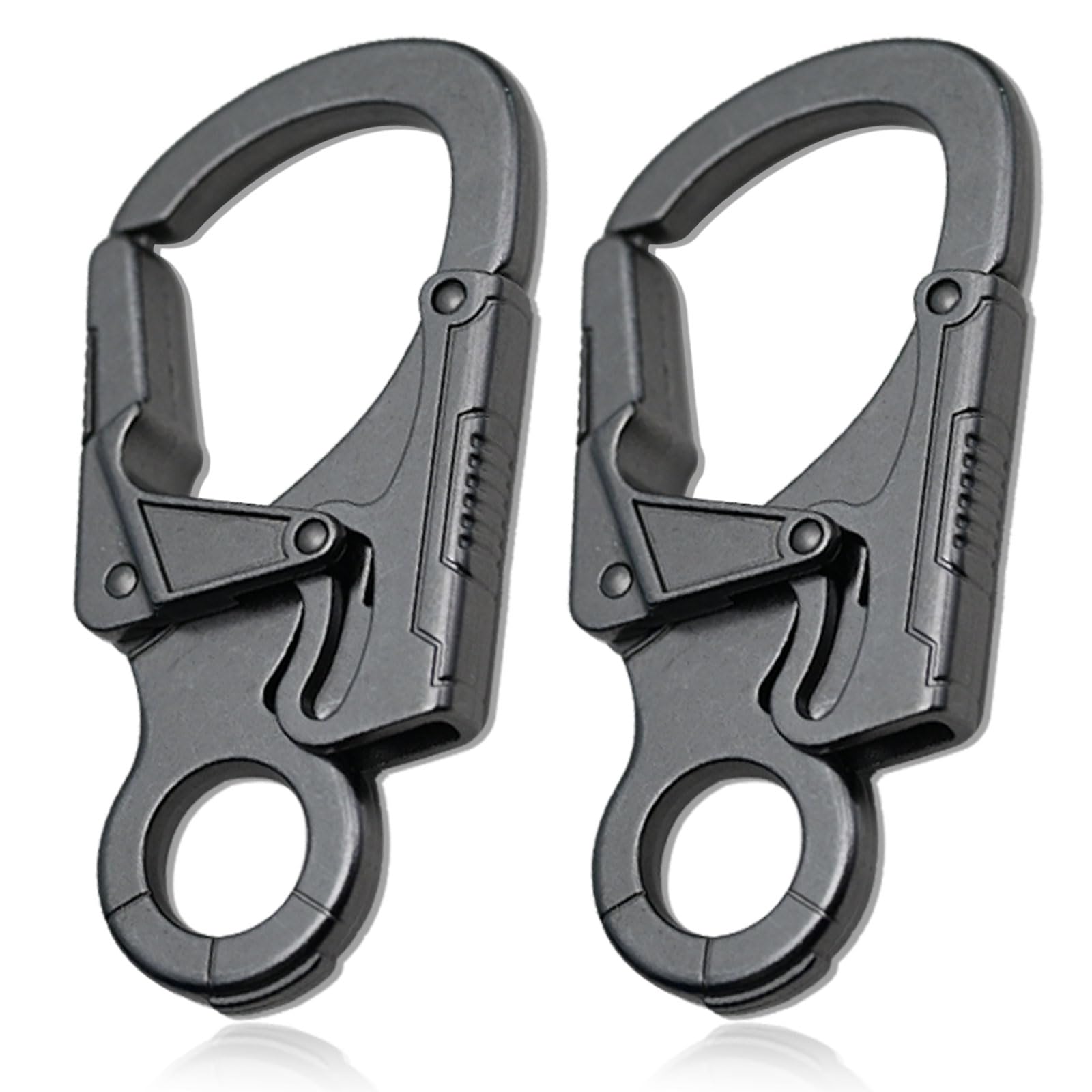 Ahiller Muscular Carabiner Hook，3.1" Alloy Thick Keychain Clip for Man, Outdoor Camping, Hiking Accessories, Key Ring