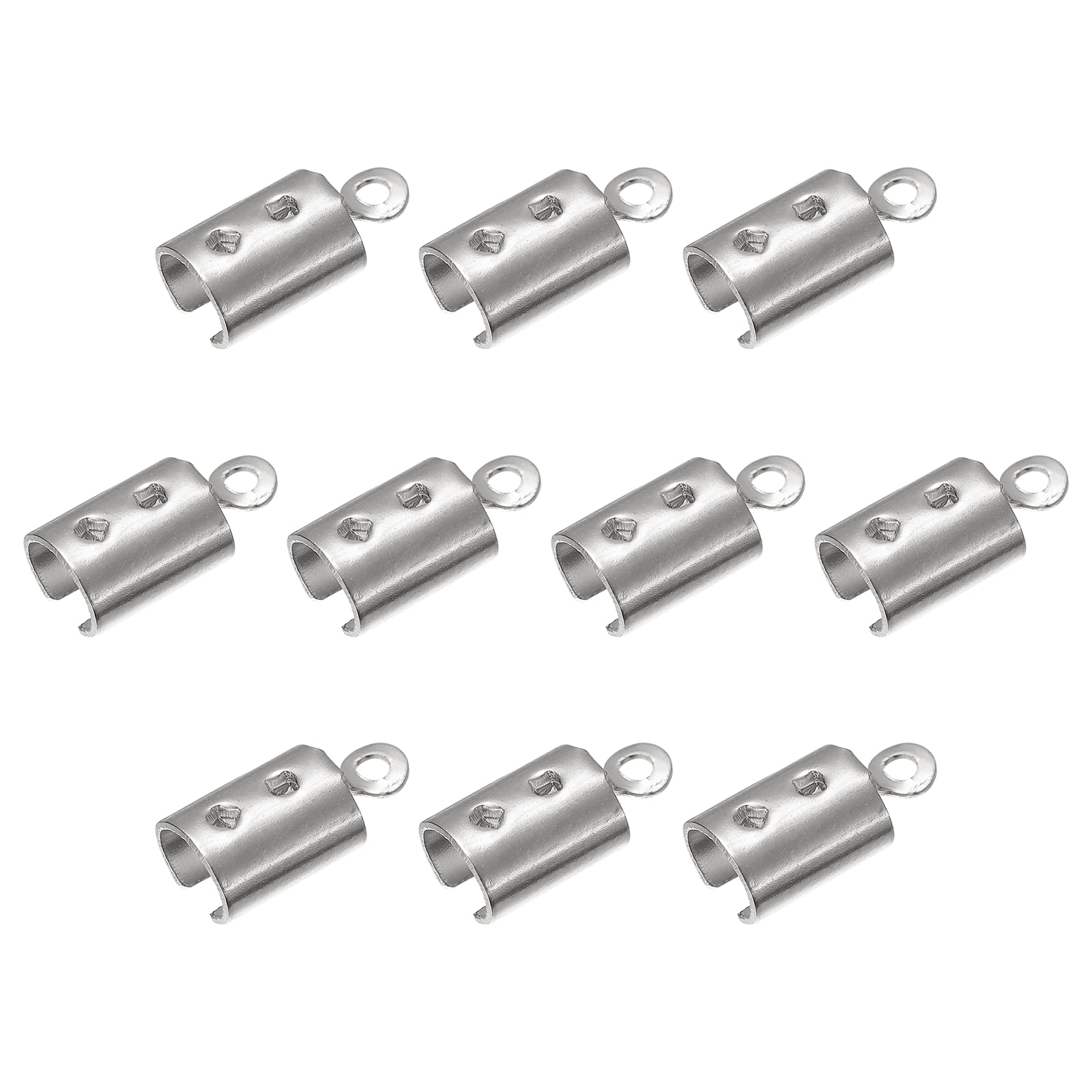 Terminales para cordón uxcell plegables de 4 mm para un acabado limpio en pulseras