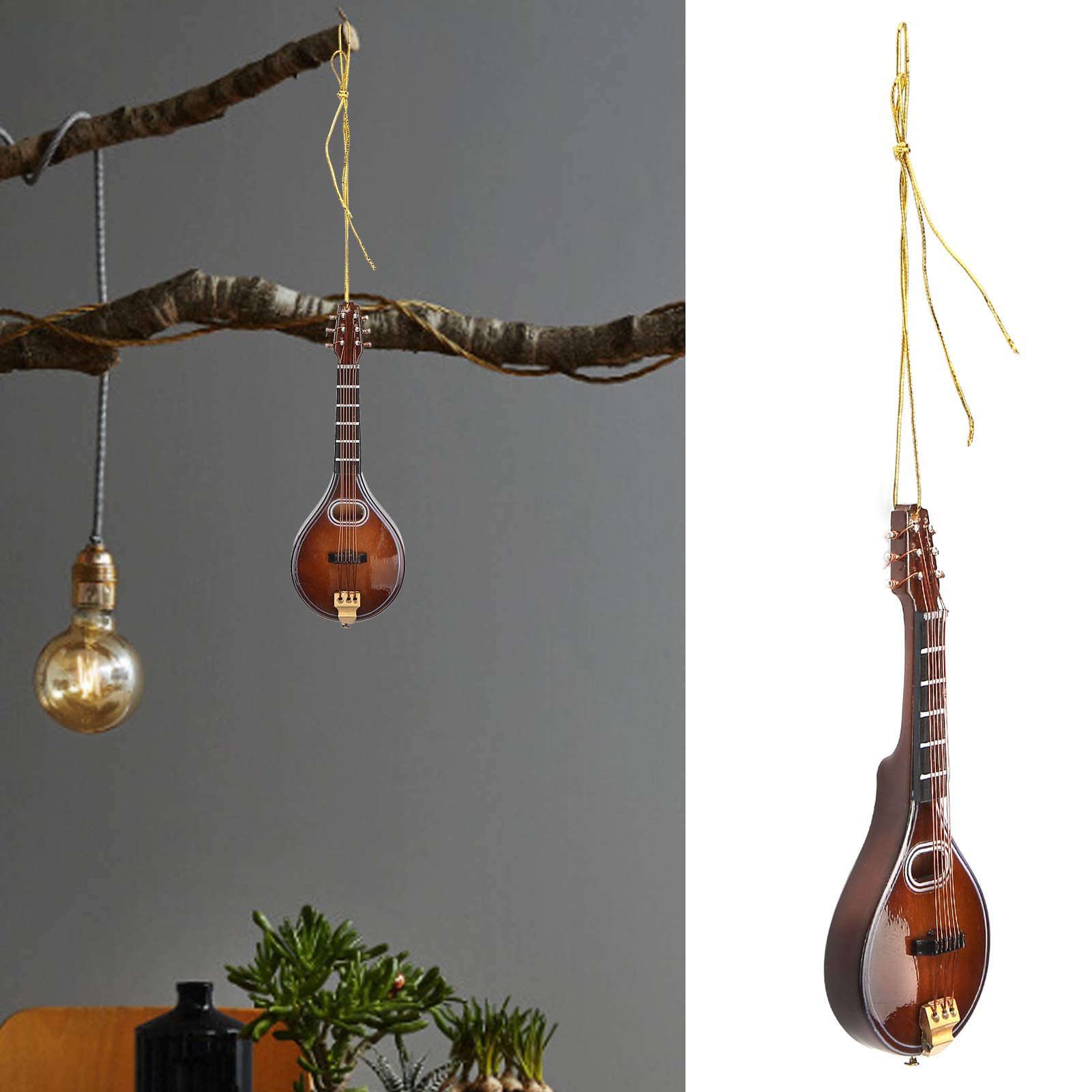 Miniatur-Mandoline, dekorativ, Musikinstrument, 10 cm, for Musikliebhaber und