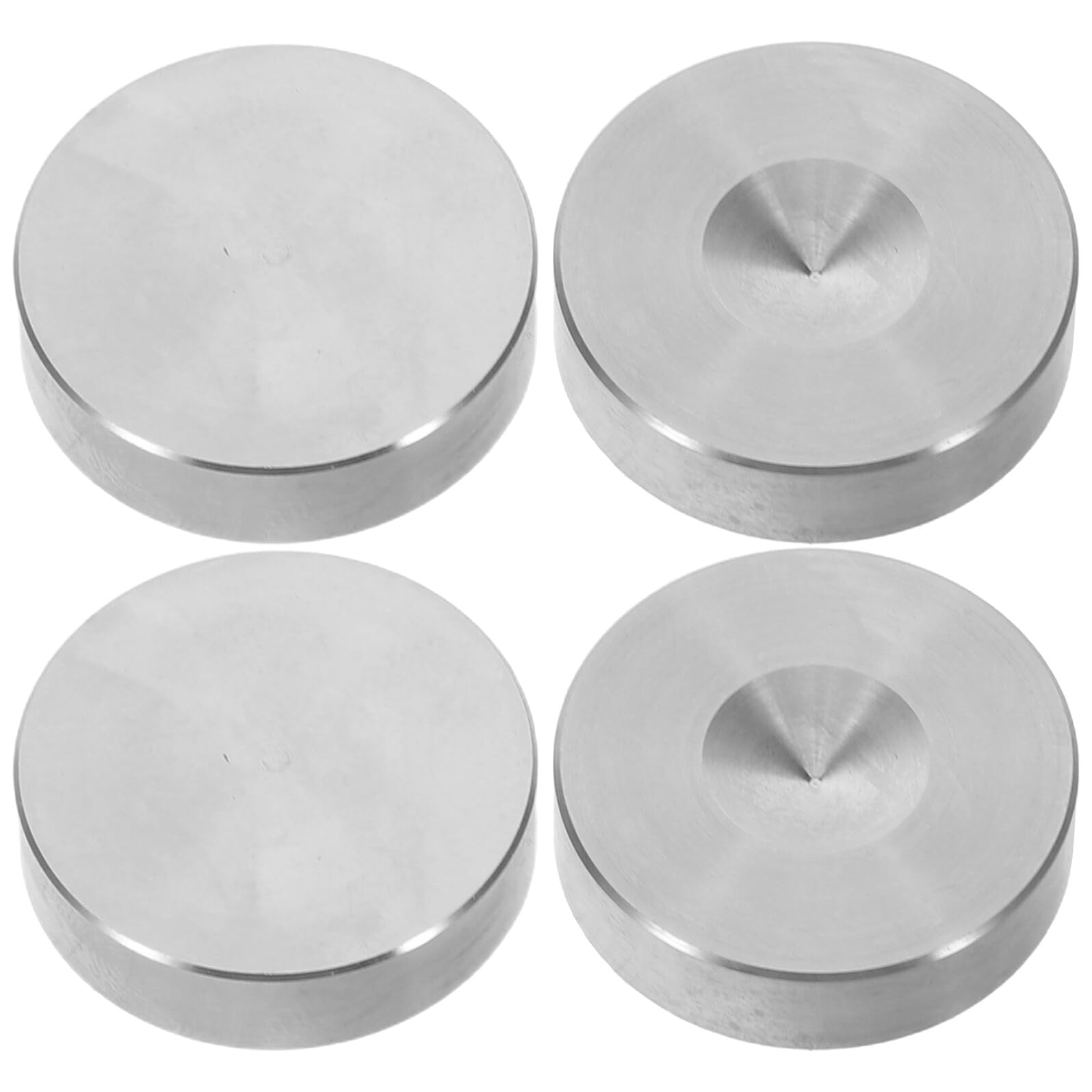 Puntas de Altavoz de Acero Inoxidable DOITOOL de 23,5x7 Mm Almohadillas Antivibración 4 Pzs 8