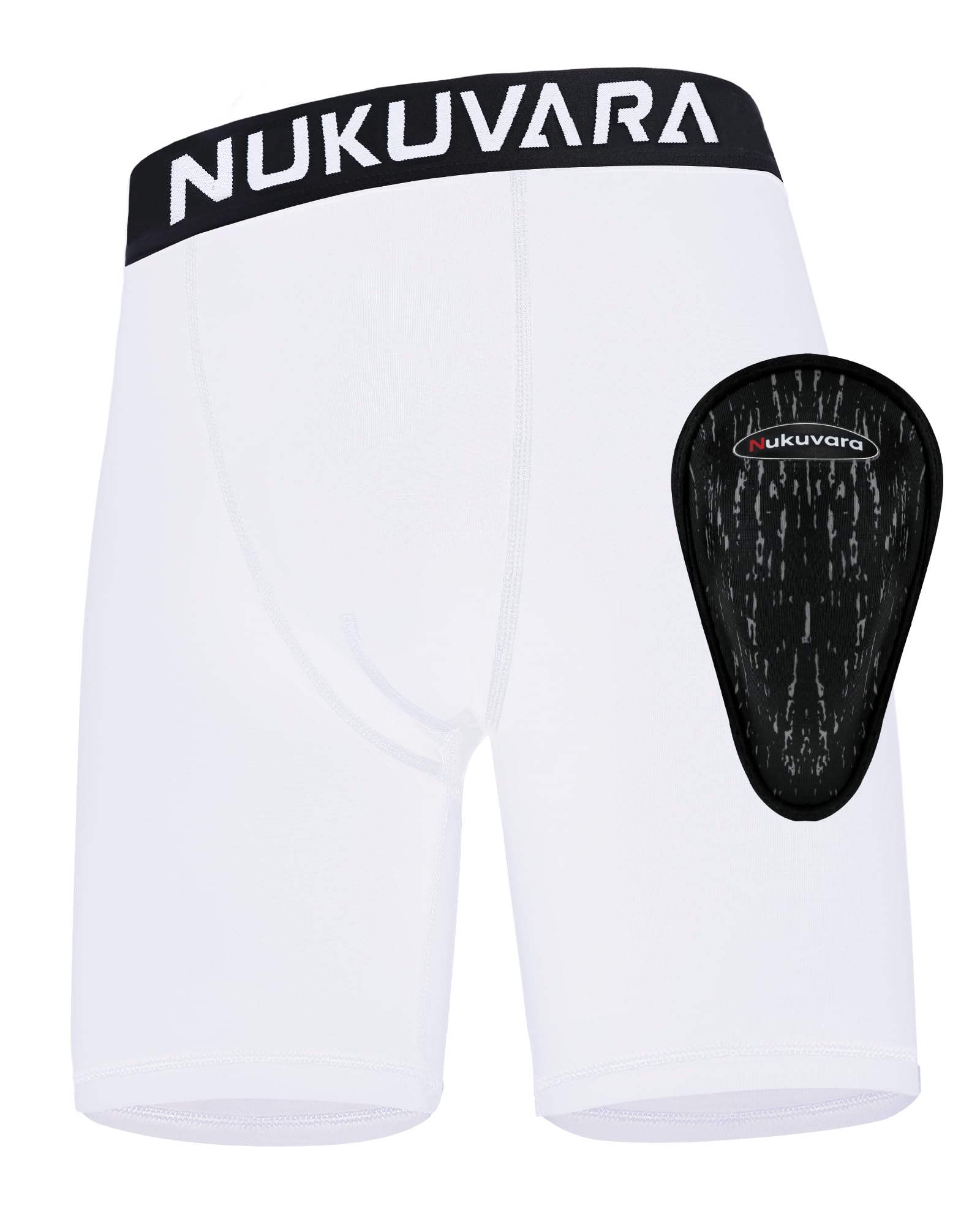 Boys Youth Baseball Cup Underwear Kids Football Compression Shorts with Soft Protective Athletic Cup Boxer Briefs