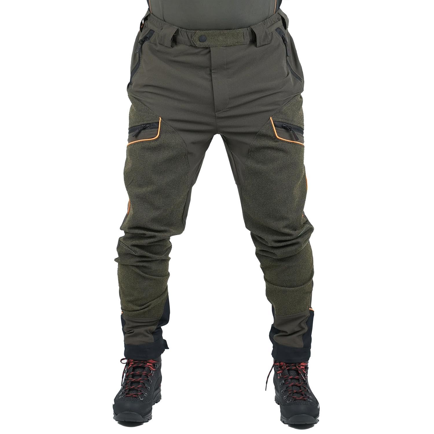 fratelliditalia.org Pantalone Caccia Spandex Antistrappo Anti Spino Elasticizzato Traspirante Estivo