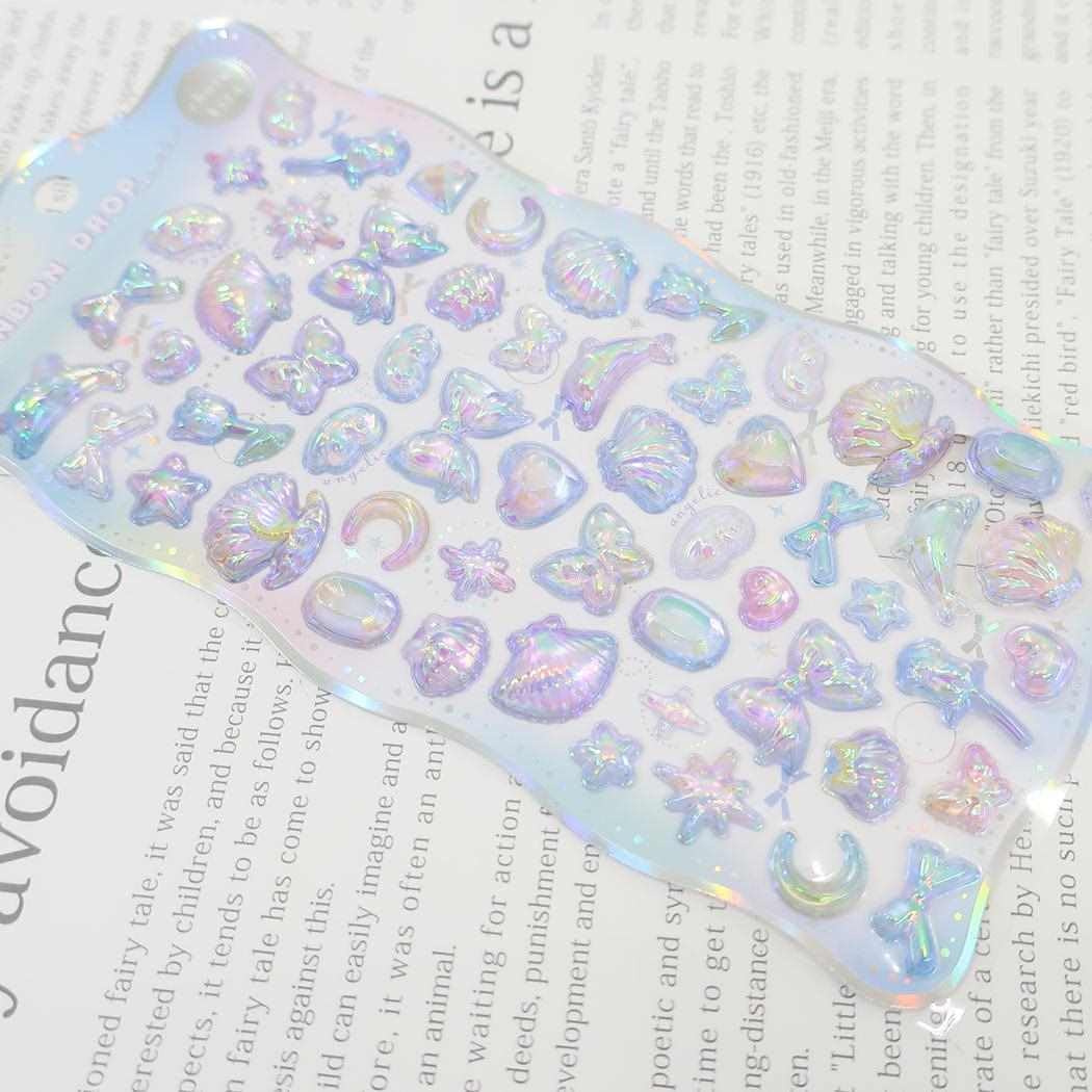 Amazon | クーリア シール ボンボンドロップシール（オーロラ