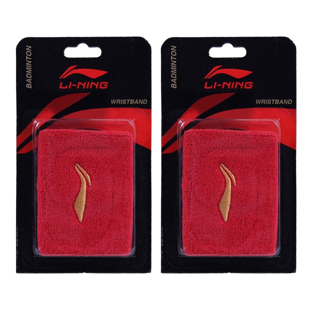 Li-Ning Wrist Band for Badminton/Tennis Players, Set of 2 -Red (B07PMSP8GV) Amazon Price History, Amazon Price Tracker