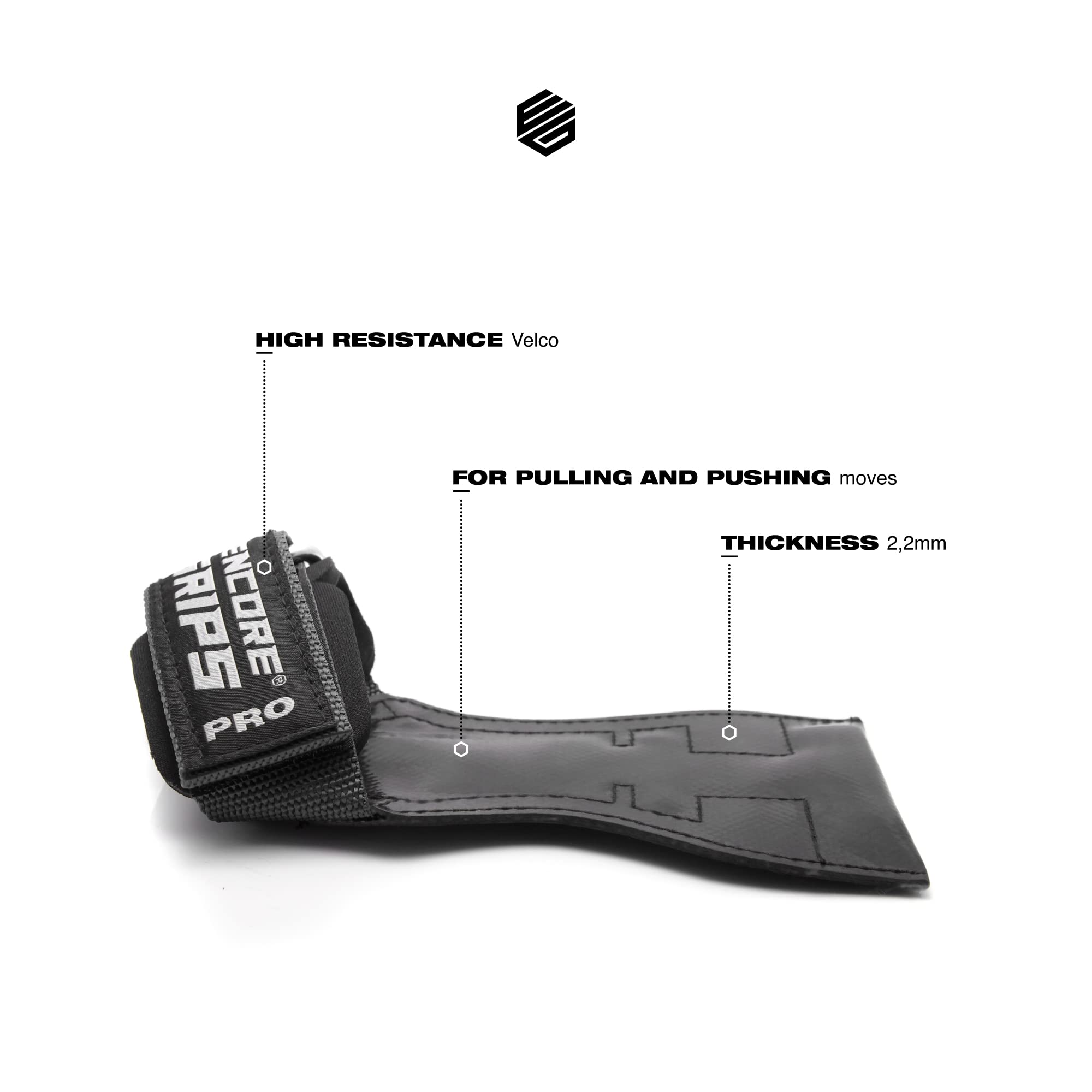 Professional Grips Lifting Straps with Wrist Hand Bandage for Fitness Bodybuilding Weight Lifting Strength Training Lifting Weights Training Gloves Handles Gym Equipment (S - Image 2