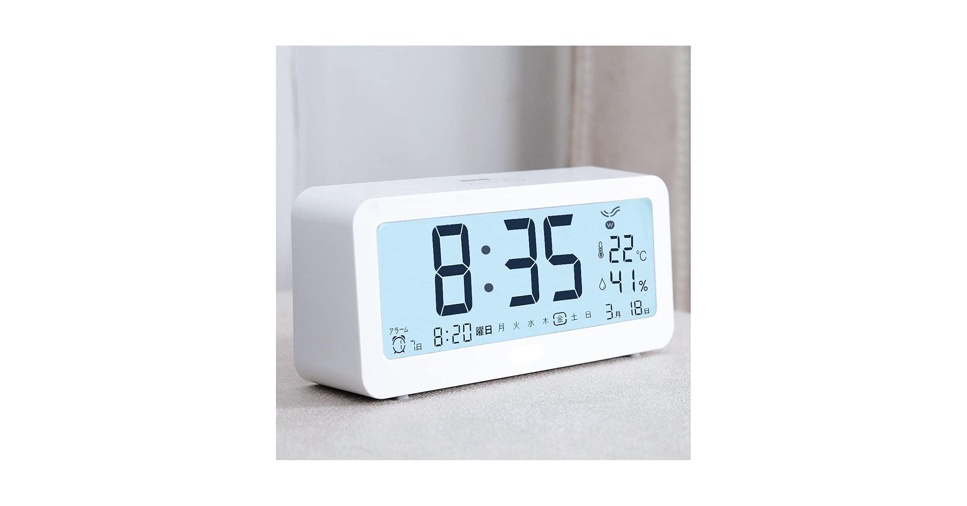 電池同梱 大きな文字電波目覚まし時計 Amazon.co.jp: 電波目覚まし時計 大きな文字 明るいLCDバック