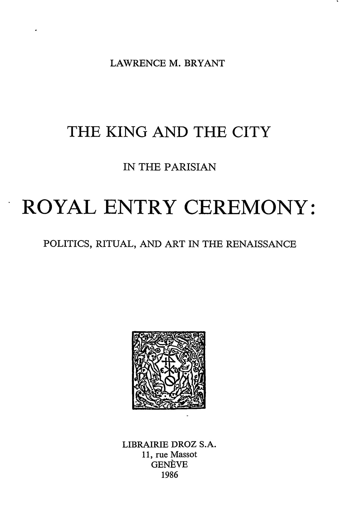 Cérémonie entrée royale parisienne beau livre histoire pour passionné