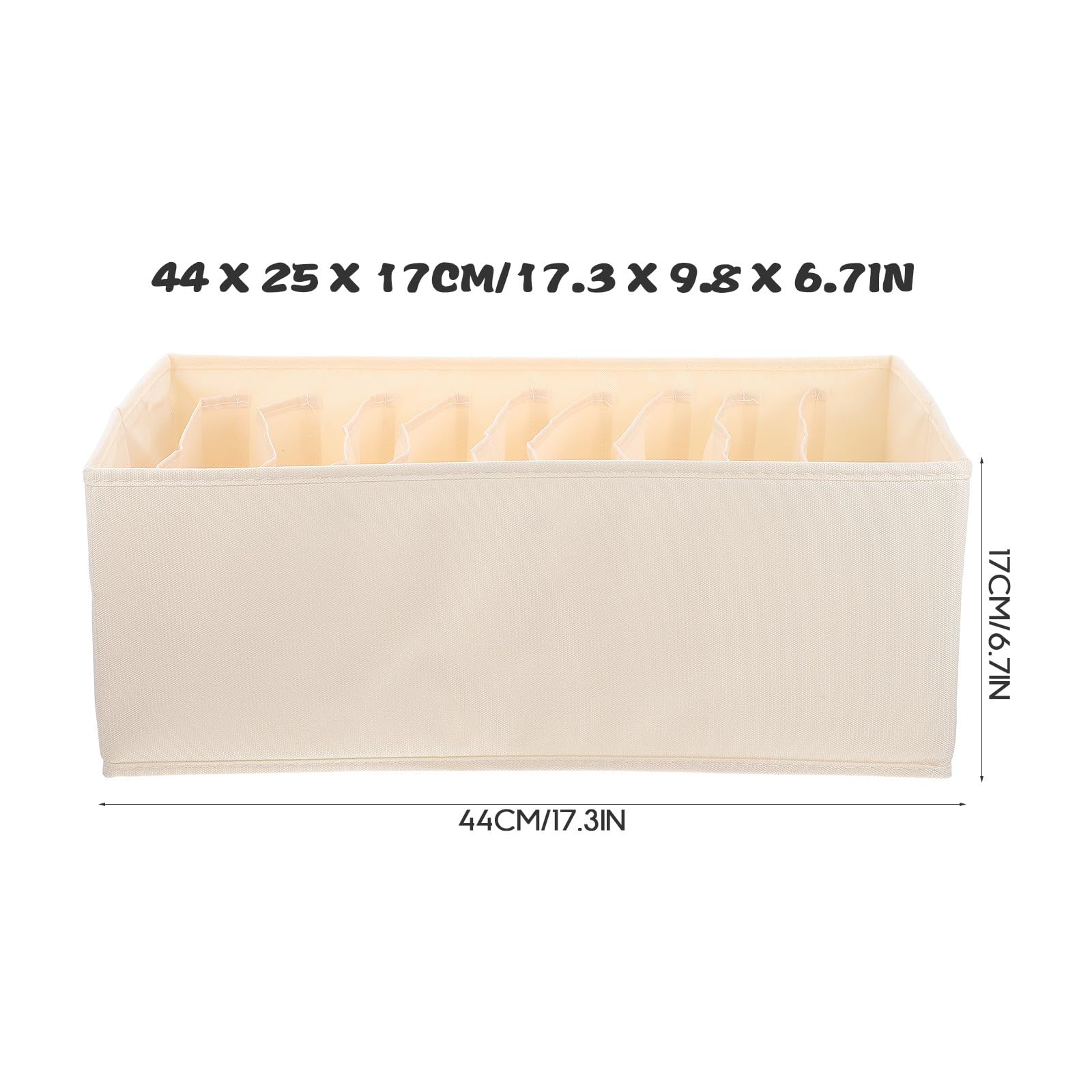 Organizador de Armario 25x9x7 Pulgadas Divisor de Cajones para Ropa Interior y Jeans Almacenaje Funcional para Armarios