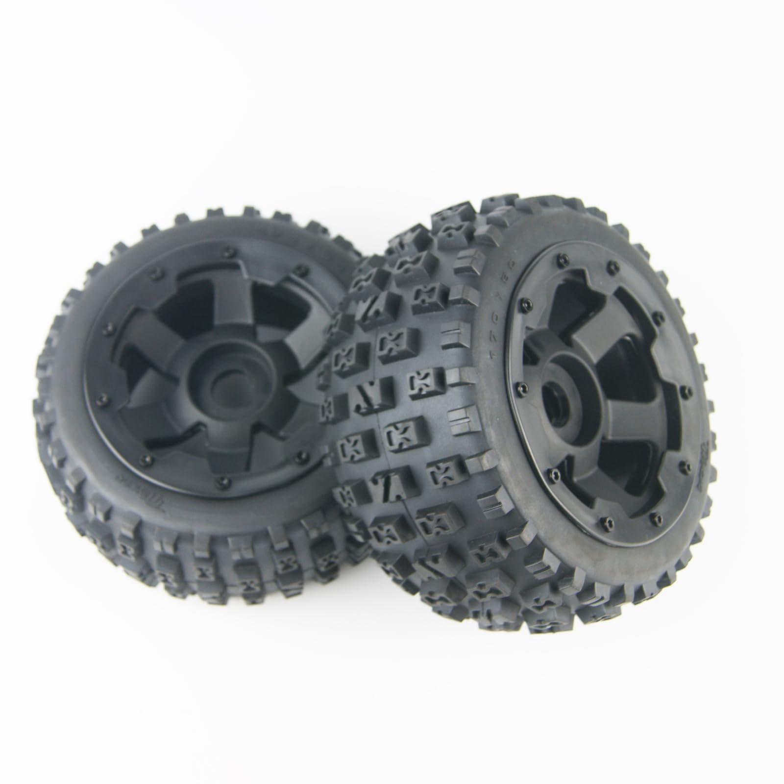 TITRACING Rear Knobby Tires Wheels for hpi rovan kingmotor baja 5b 5t 5sc Buggy